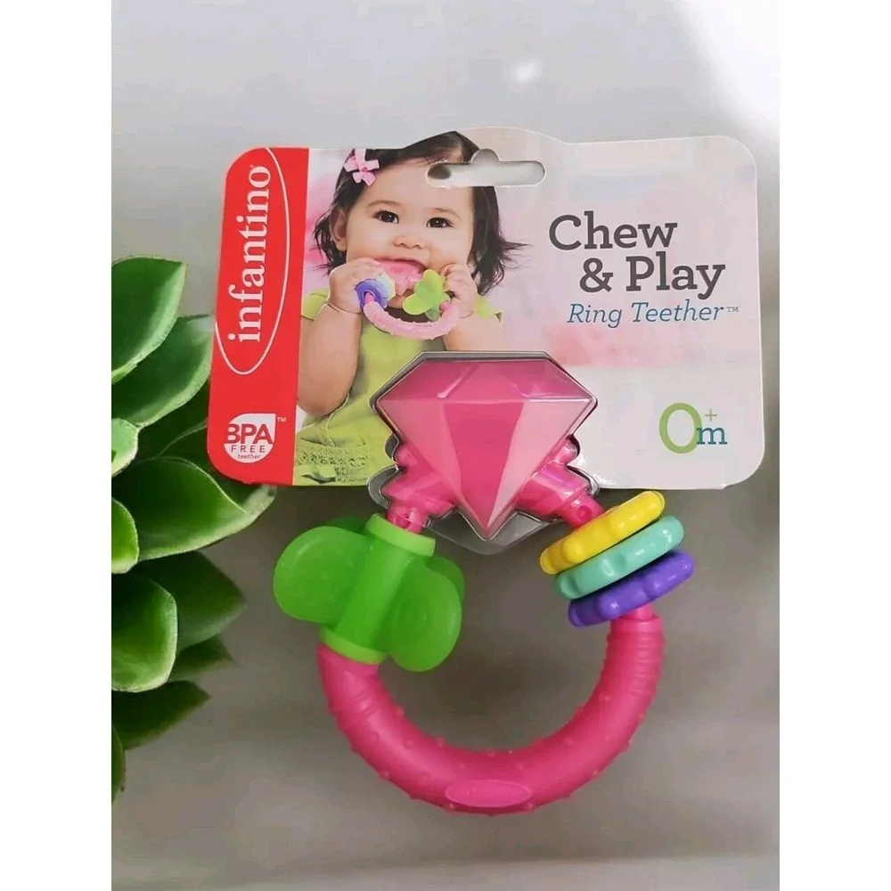 Infantino Activity Teether Toys Baby 0+ Months BPA Free Chew & Play‎