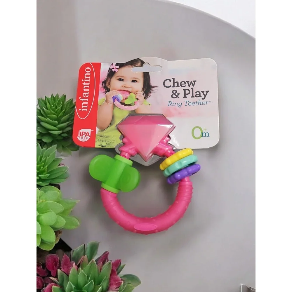 Infantino Activity Teether Toys Baby 0+ Months BPA Free Chew & Play‎