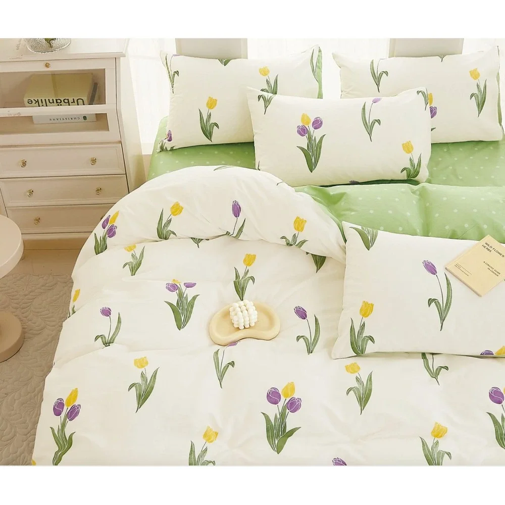 Say Yes Bedding natural shams tulip