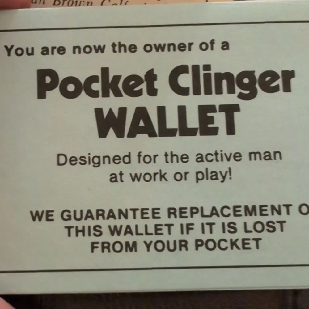 Vintage wallet next leather