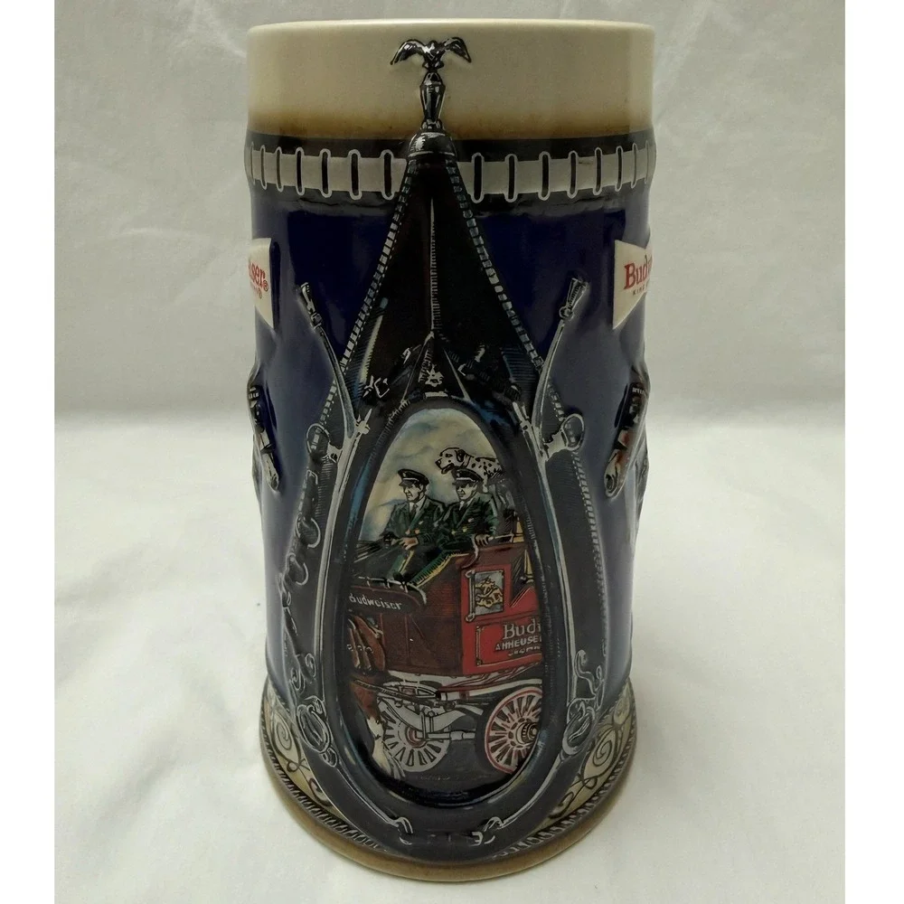 Vintage Budweiser Beer Stein Champion Clydesdales King of‎ Beers Collector Mug