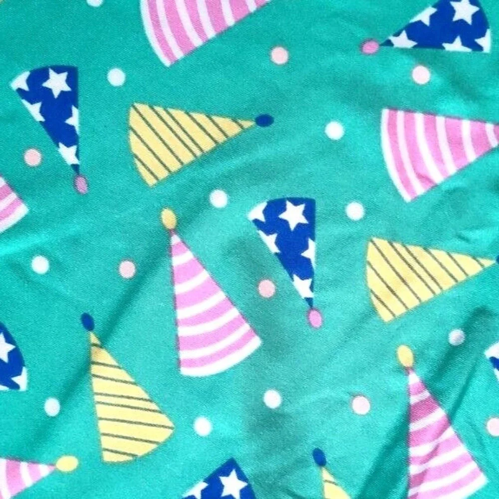 Dot Smile Girls 7 Green Birthday Hat Empire Fun Twirl Dress Polka Dot‎ Party NWT
