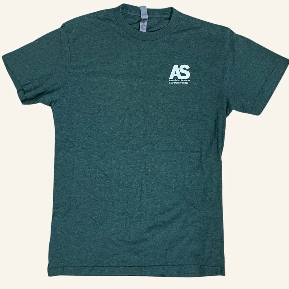 Next Level Apparel Green Graphic T-Shirt Small AS Student Government Tee