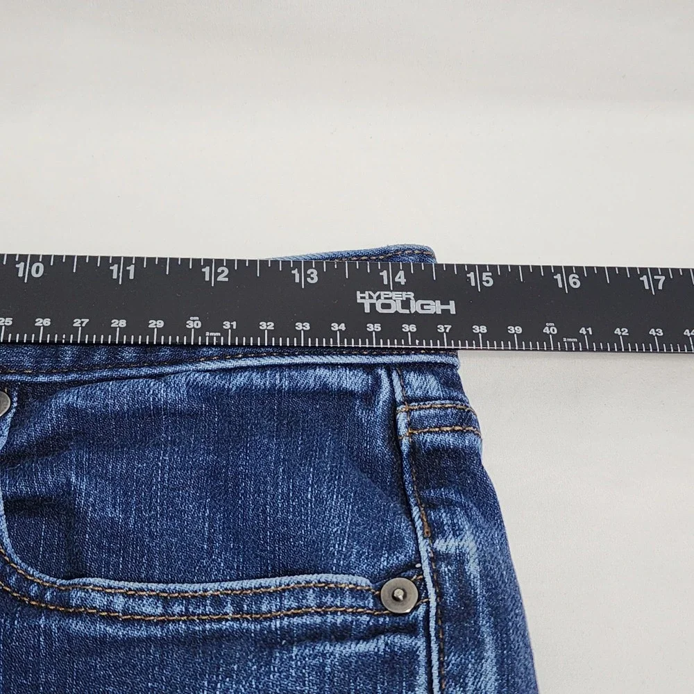 Banana Republic Mens Slim Straight Jeans 30x32 Dark Wash Stretch Cotton Spandex