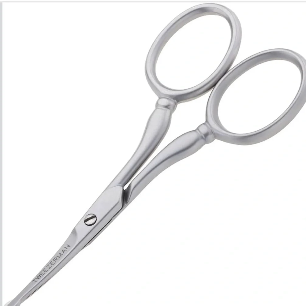 Tweezerman GEAR Silver Facial Hair Scissors