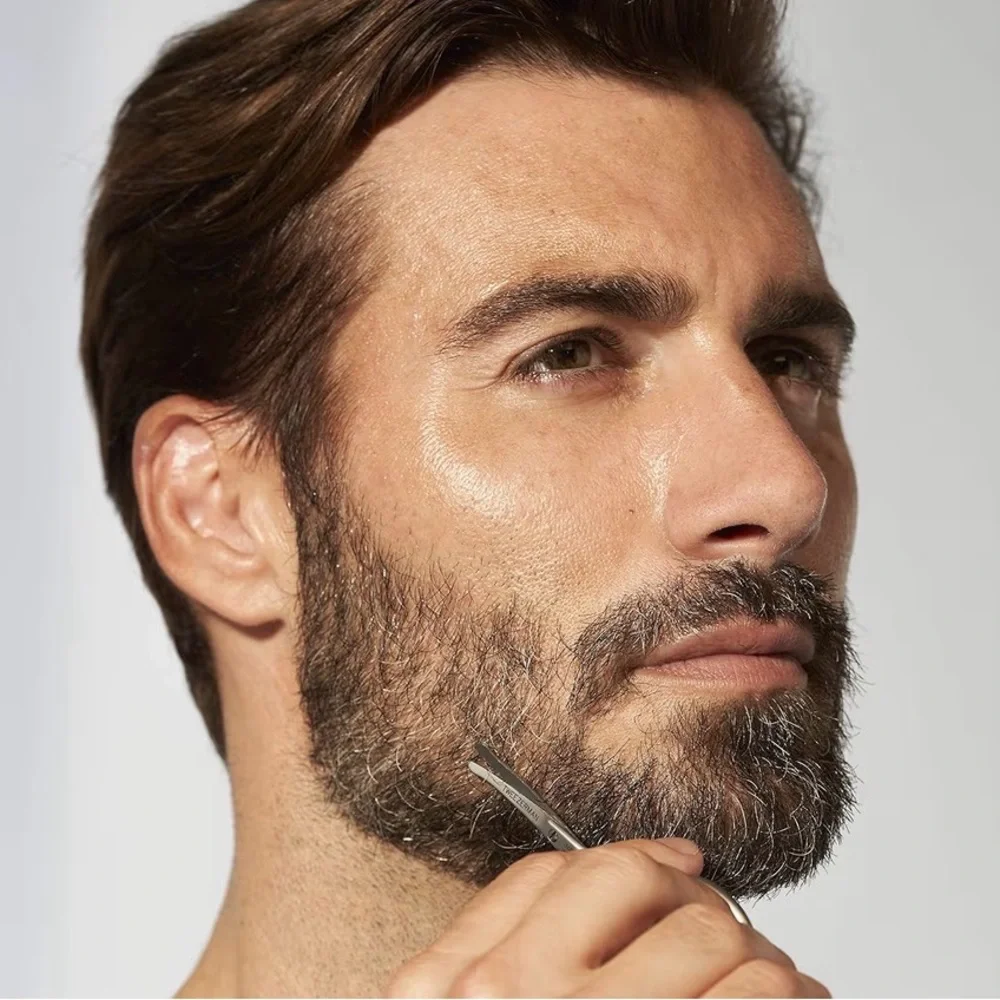 Tweezerman GEAR Silver Facial Hair Scissors