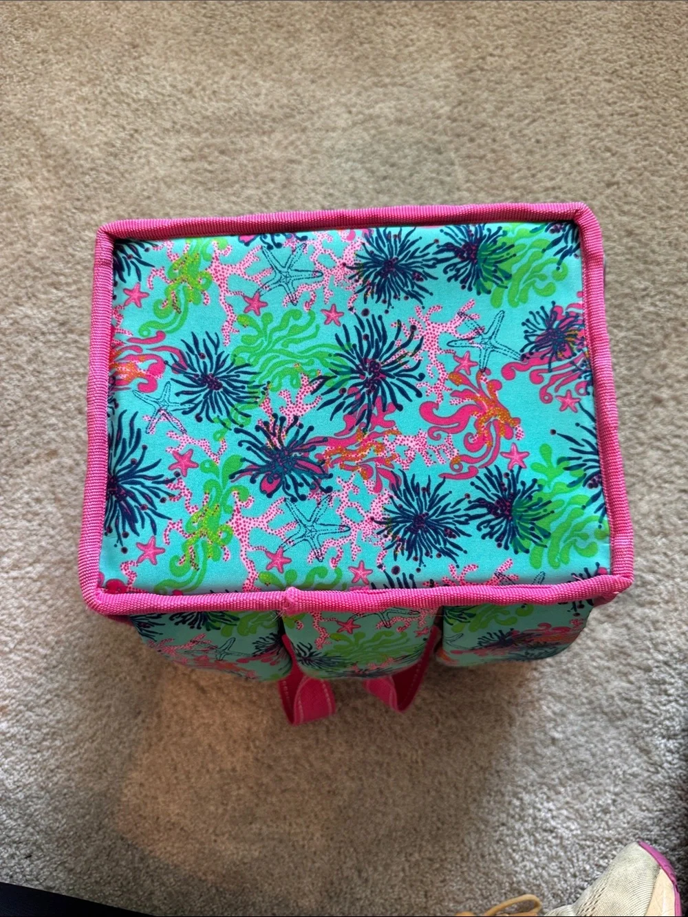 Lilly Pulitzer aqua tote