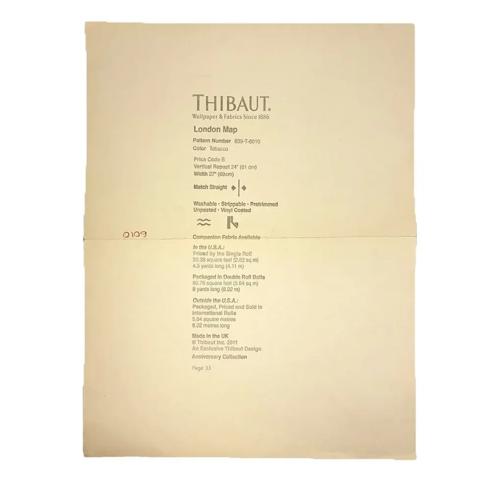 Thibaut london map