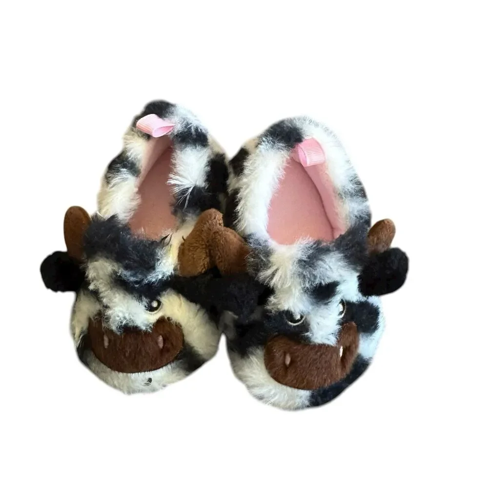 Wonder Nation Cute Cow Slippers Baby‎ Size 3