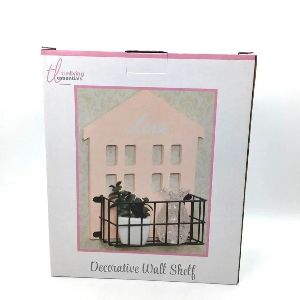 Decorative Wall Shelf Wood House NEW
