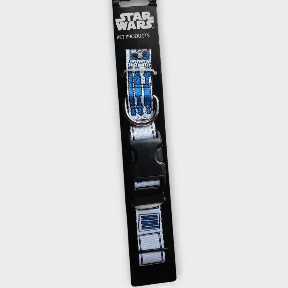 NEW Star Wars R2-D2 Dog Collar Plastic Clip Medium 15-26