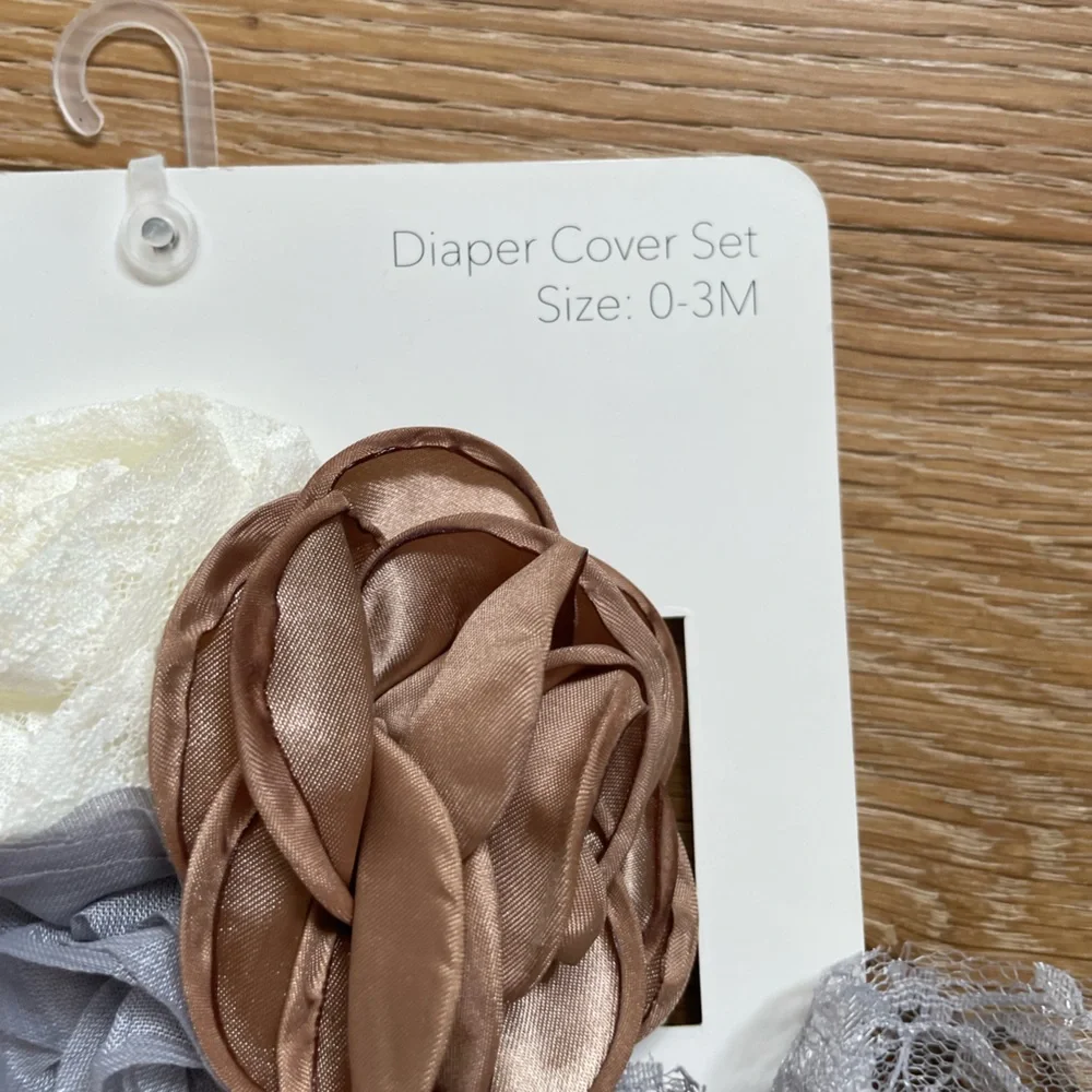 Baby Diaper Ruffle Cover Set