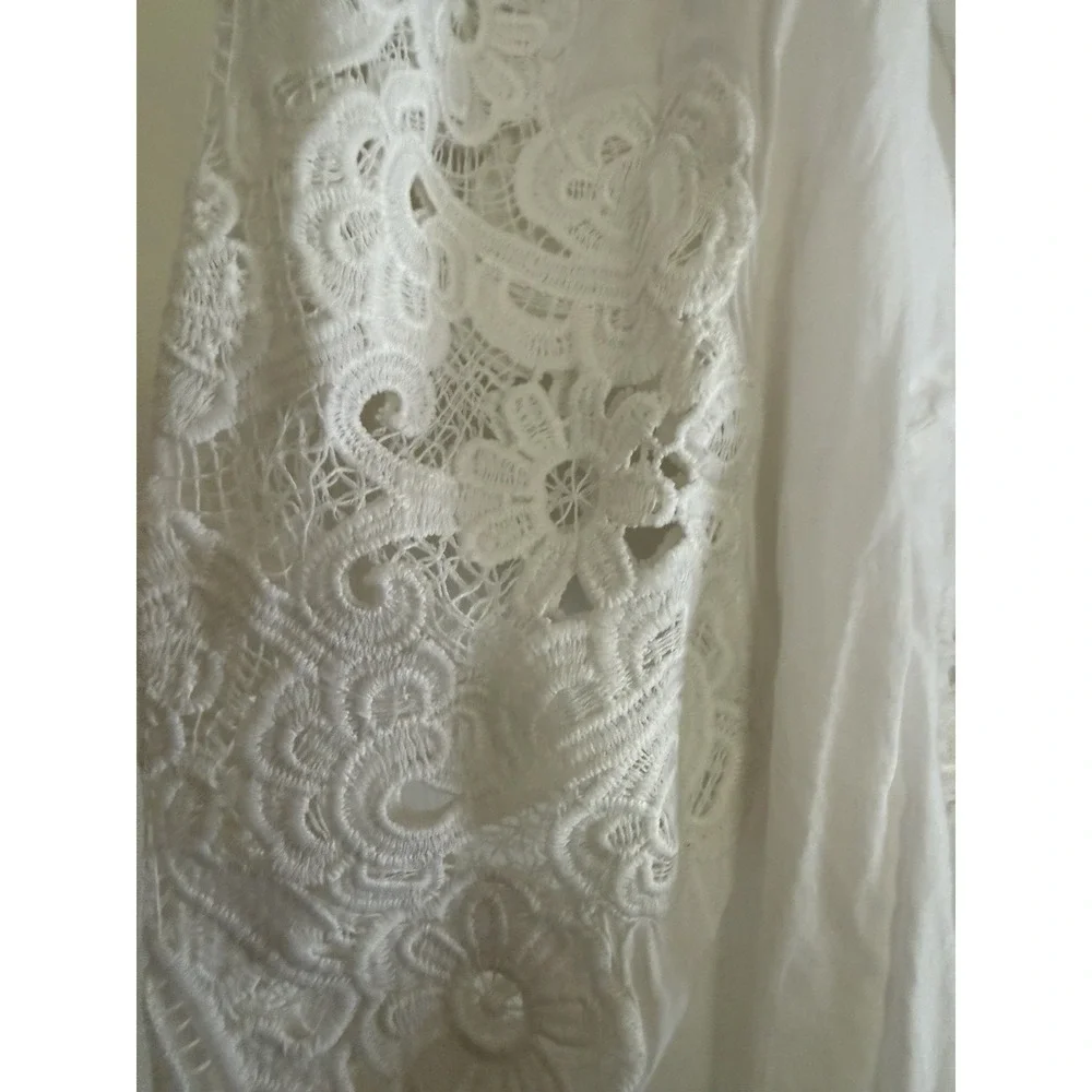 FARM Rio cotton embroidered deep
