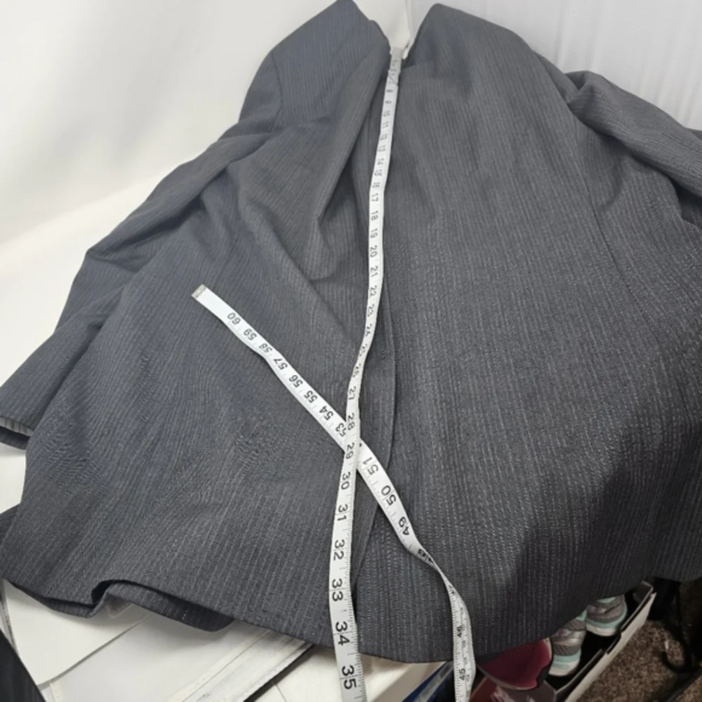 Ralph Ralph Lauren Men's 46L Gray Striped 100% Wool Blazer Sport Coat‎ Jacket.
