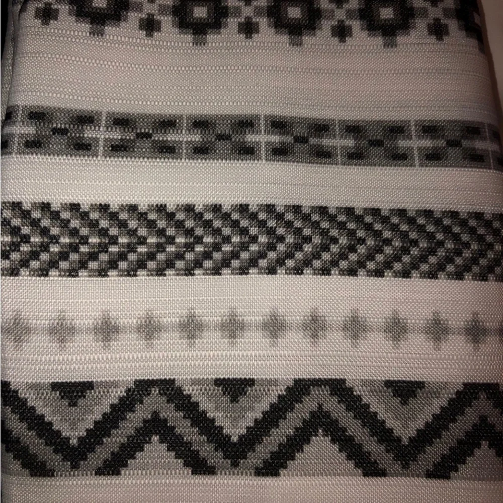 Wrangler Black and White Geometric Bath Towel & Shower Curtain Set