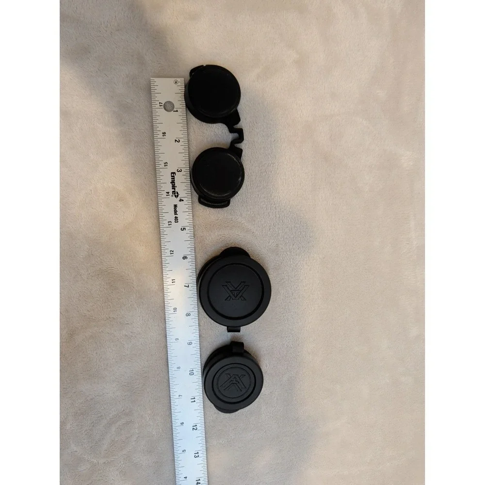 Arken Optics Flip Up Scope Lens Caps Set w/ Hard Case Multiple Sizes