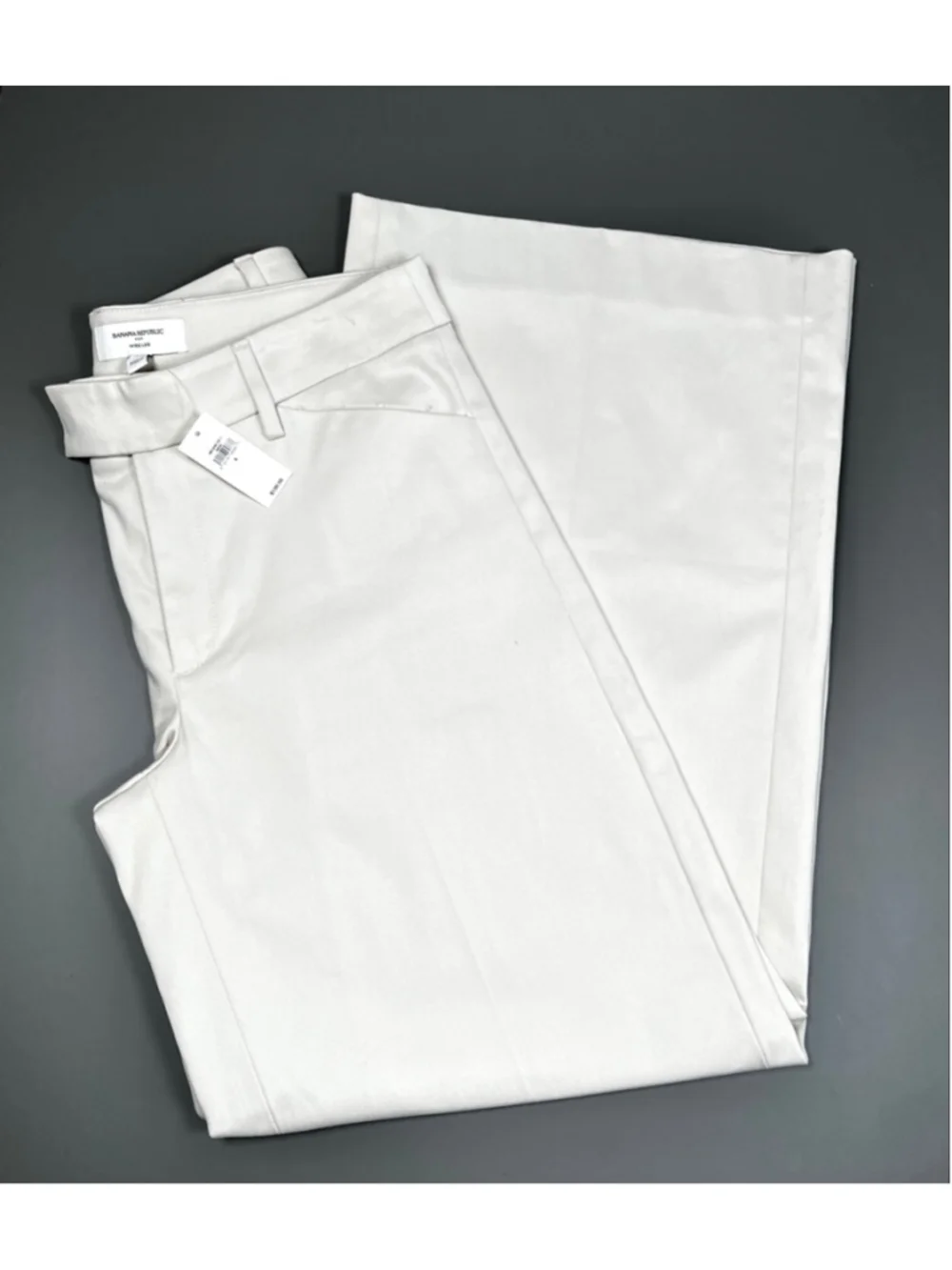NWT Banana Republic Womans Pants Wide Leg Pants Size 4 Beige Cream