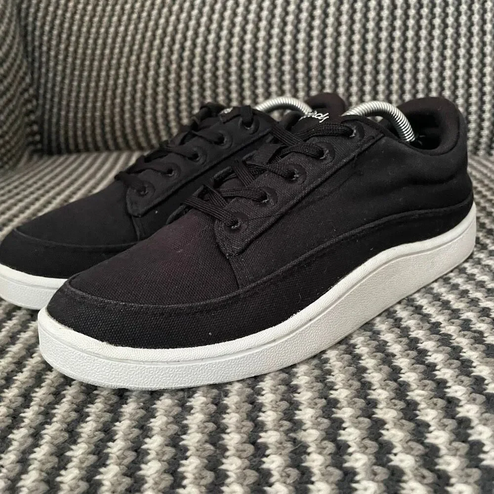 Allbirds Canvas Pacer Natural black sneaker women’s shoe size 8
