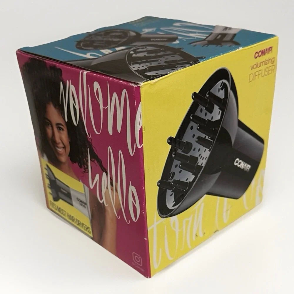 Conair Volumizing Diffuser Hair Dryer Attachment Frizz Free Curls New Open Box