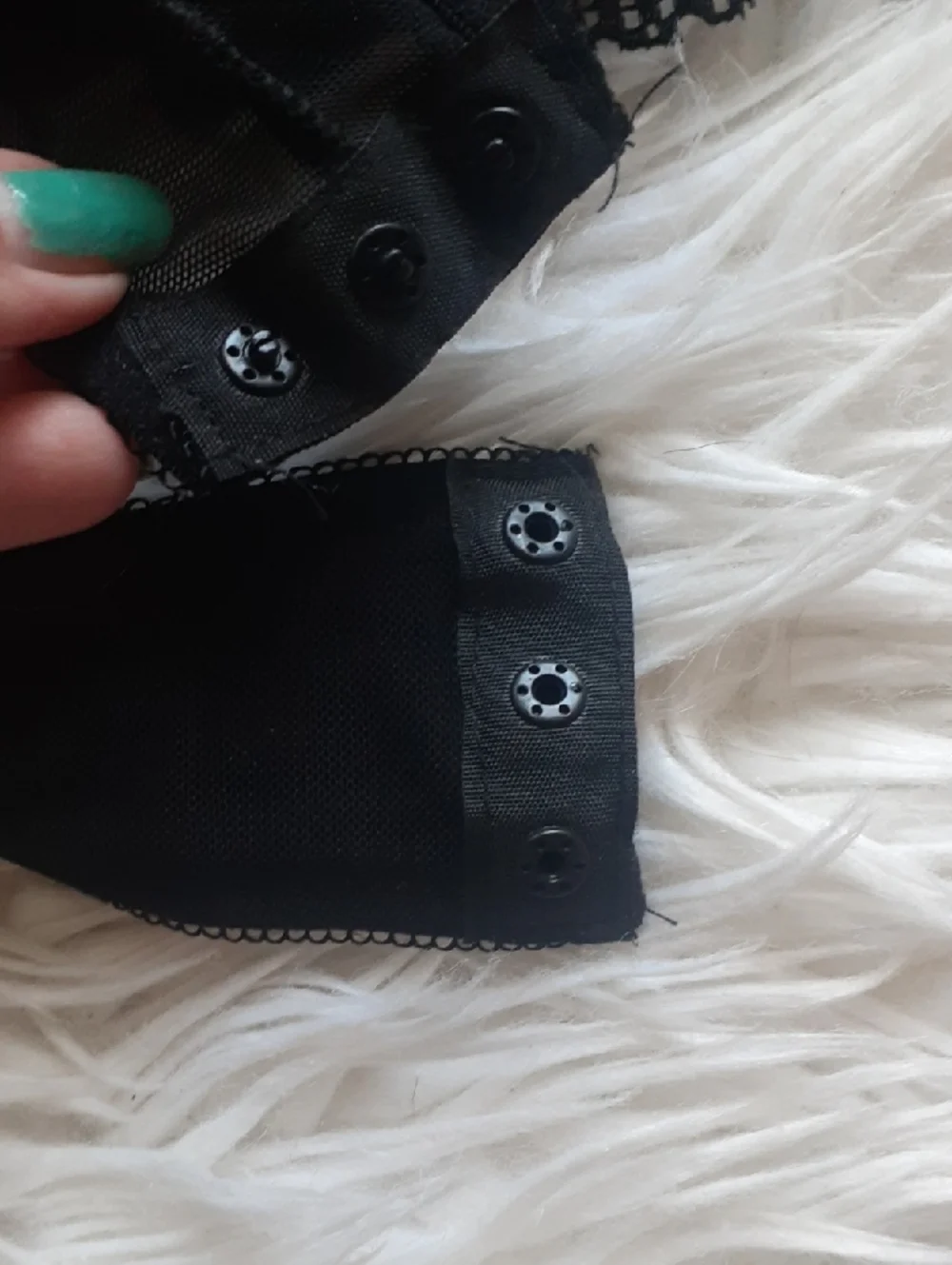 Juicy Couture Black Studded Lace Teddy Bodysuit with Branded Straps Size Small