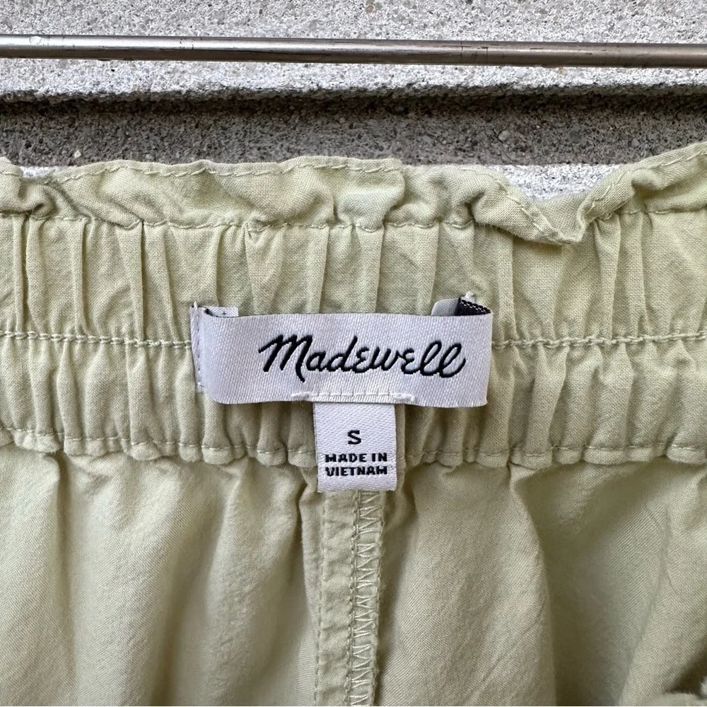Madewell Pull-On Shorts in Signature Popin Faded Seagrass Pistachio Sage Green S