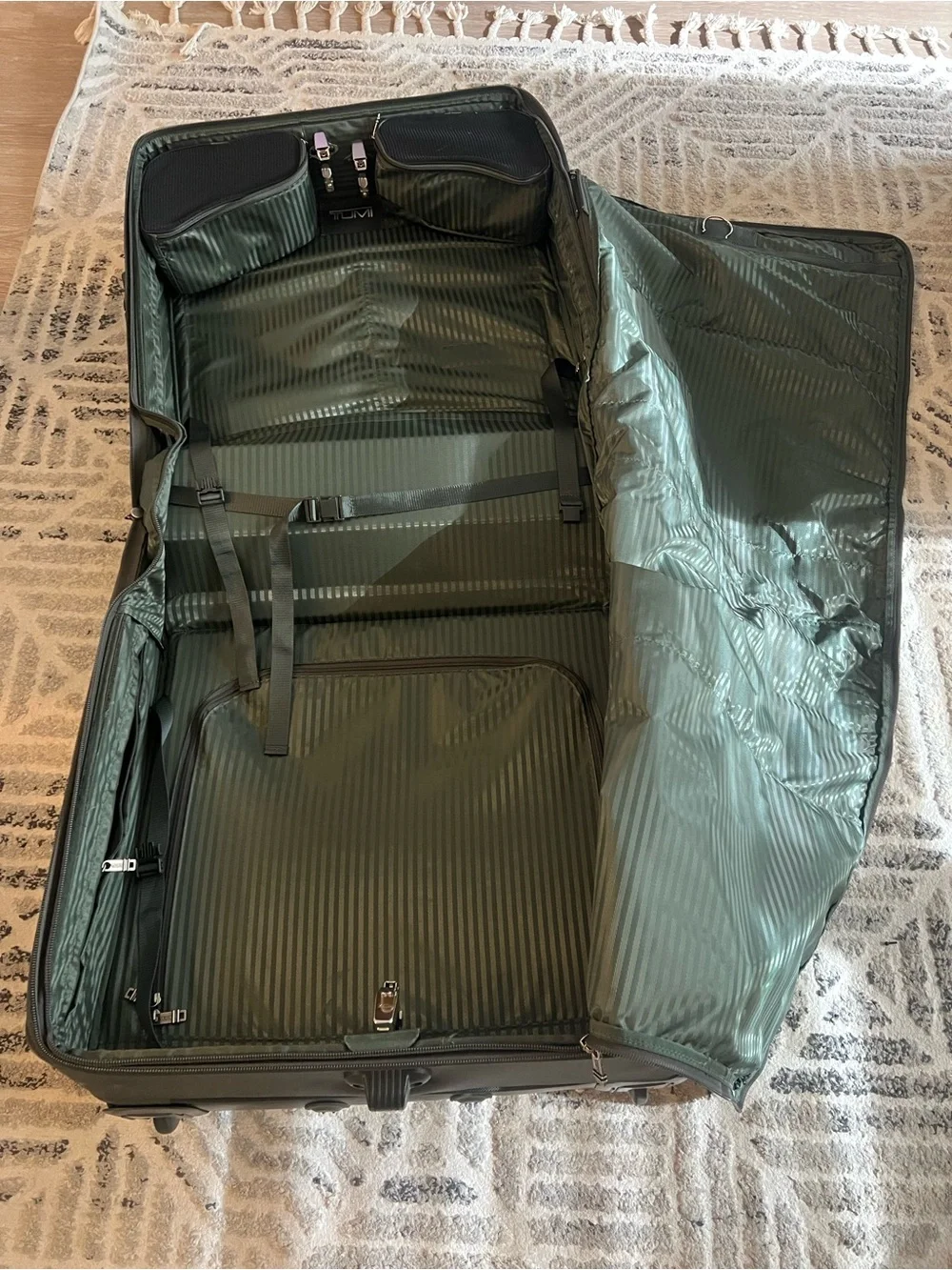 Tumi structured garment