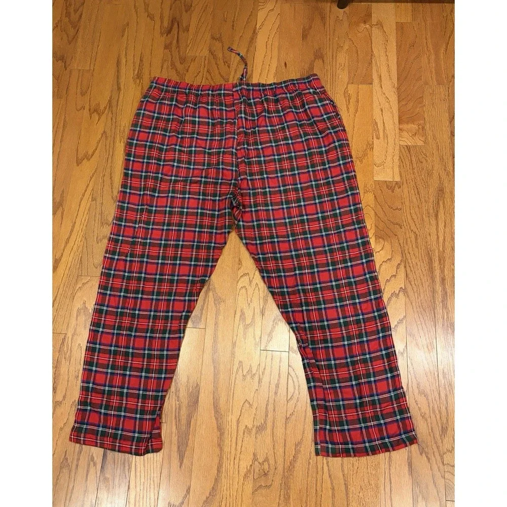 Polo Ralph Lauren Green Plaid Men's Medium 2XL Sleep Lounge Pajama Pants Flannel