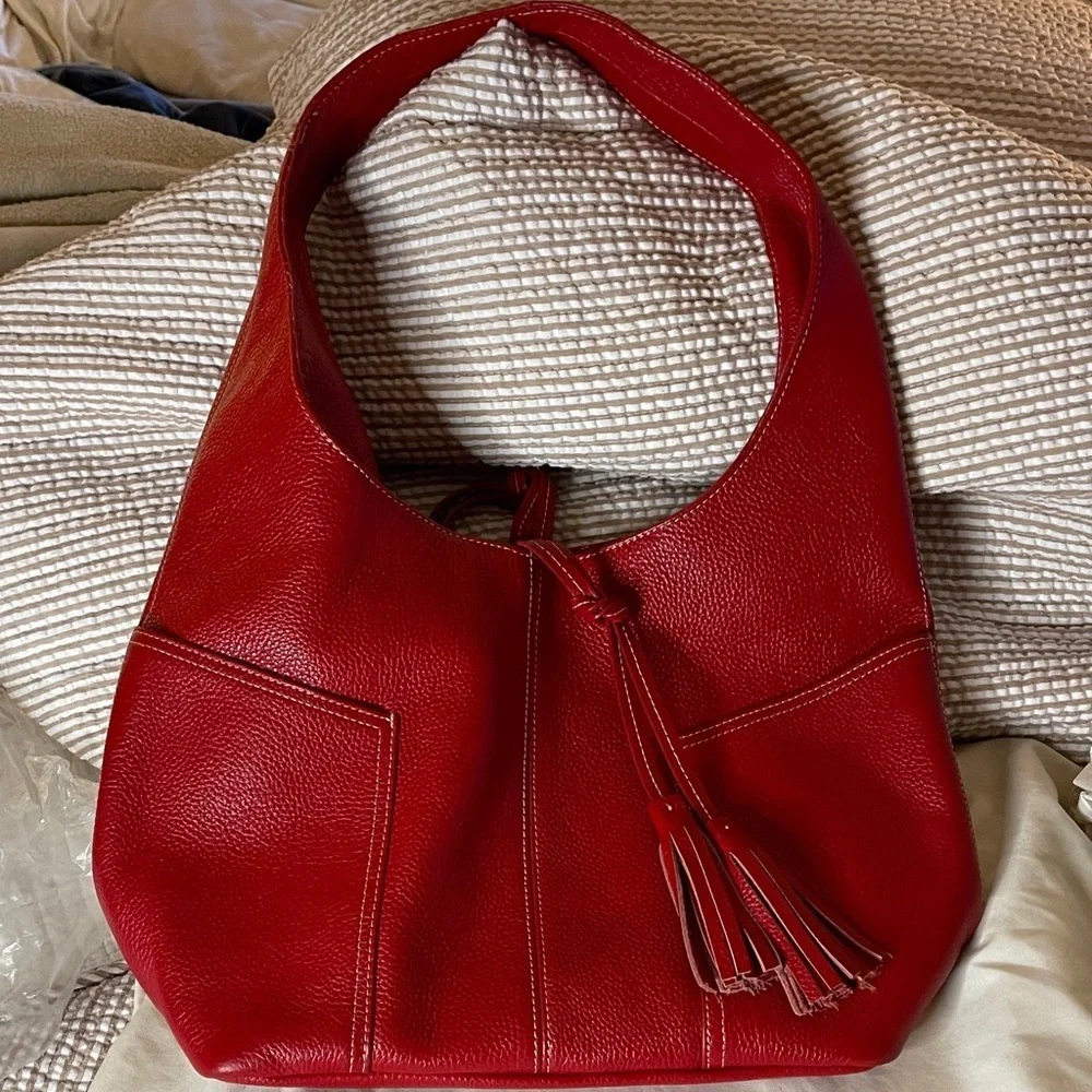Laggo red leather