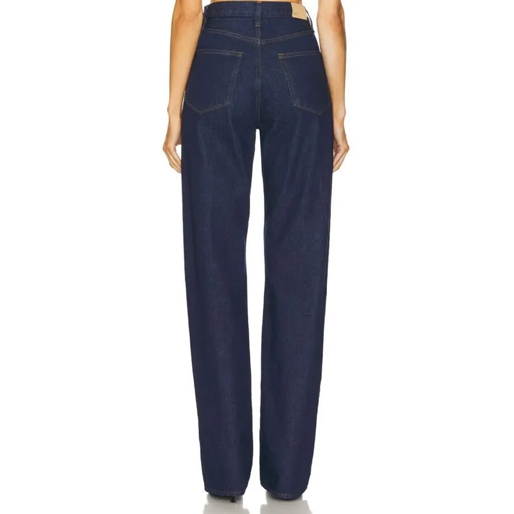 NWT PAIGE Sawyer Wide Leg 100% Cotton Jeans 29