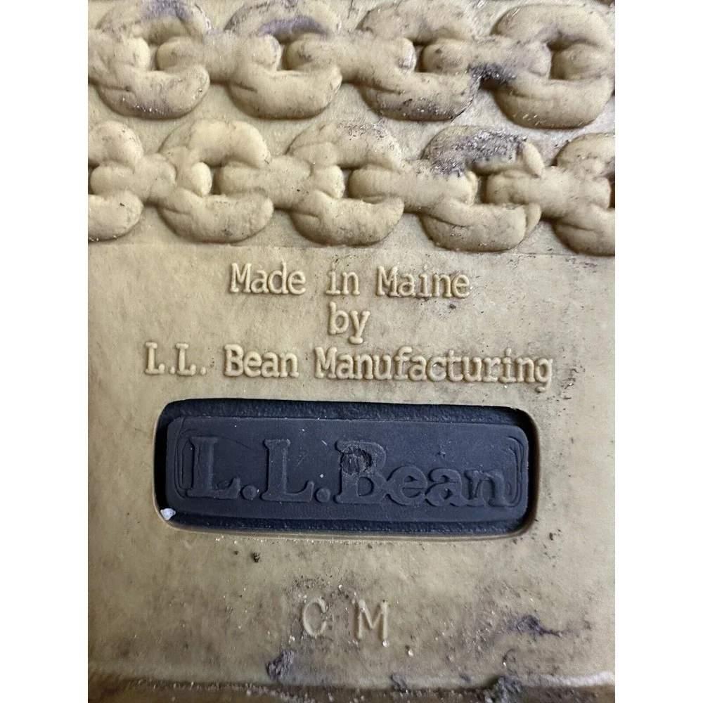 LL Bean Women's Duck Bean Boots Made In Maine US brown‎ Lace Up Size 6 EUC