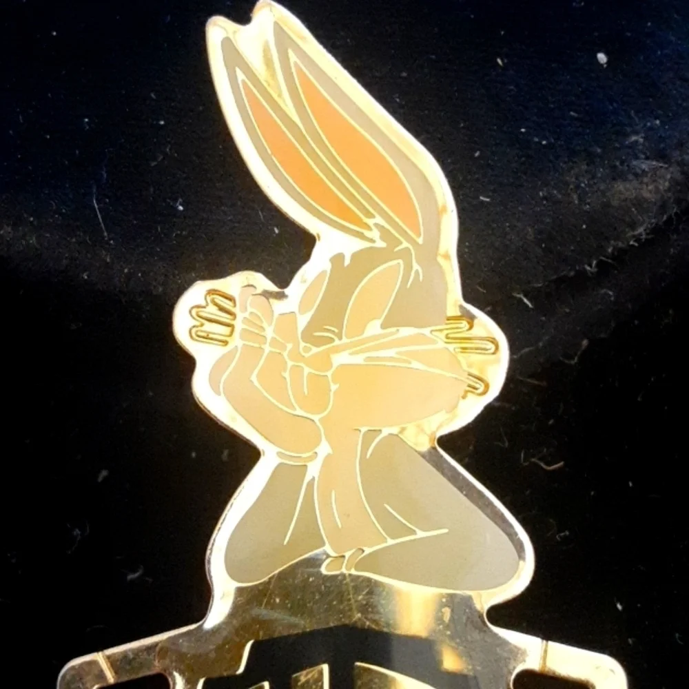 Warner Bros Bugs Bunny Gold Tone Bookmark
