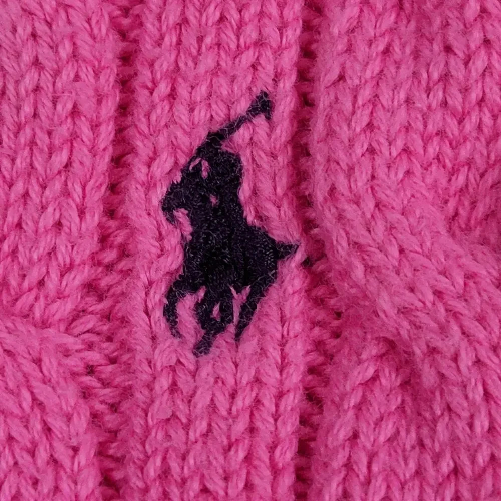 Ralph Lauren Pink Cable Knit Sweater Dress Size 12 months‎