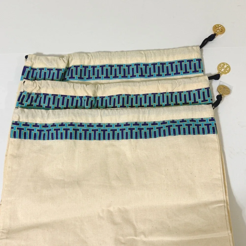 Tory Burch Ivory‎ Cotton Canvas Drawstring Dust Storage Bags 14