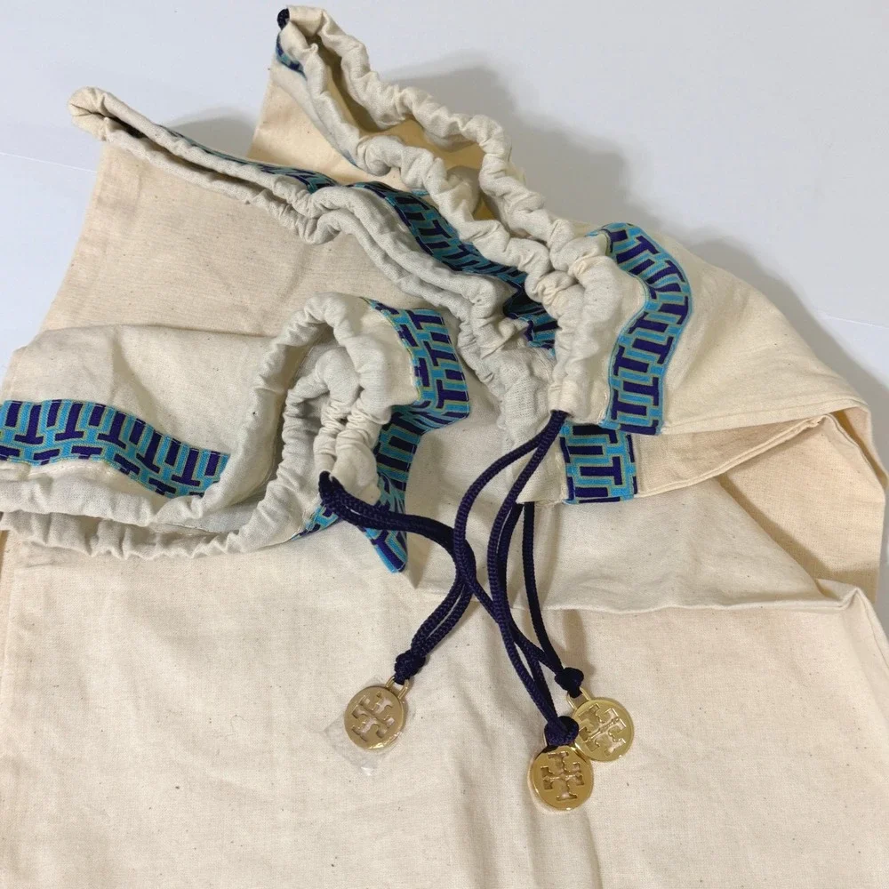 Tory Burch Ivory‎ Cotton Canvas Drawstring Dust Storage Bags 14