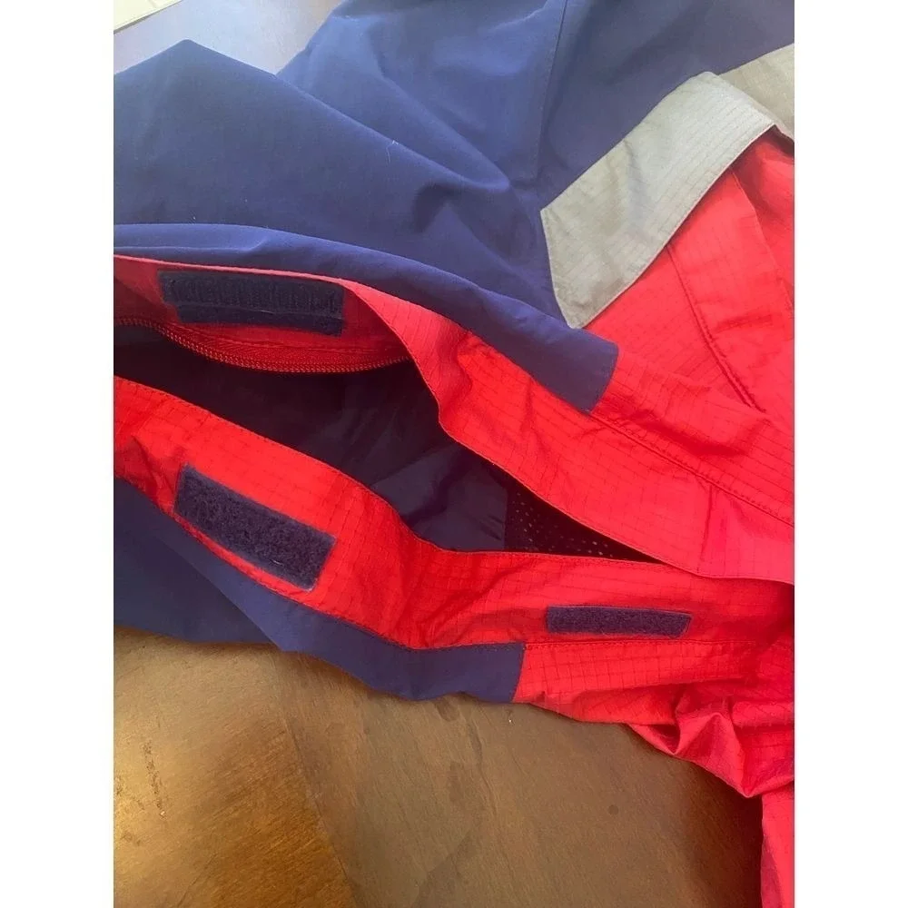 Vintage Eddie Bauer Ebtek Gore-Tex Men's Red/Blue Jacket‎ Size XL