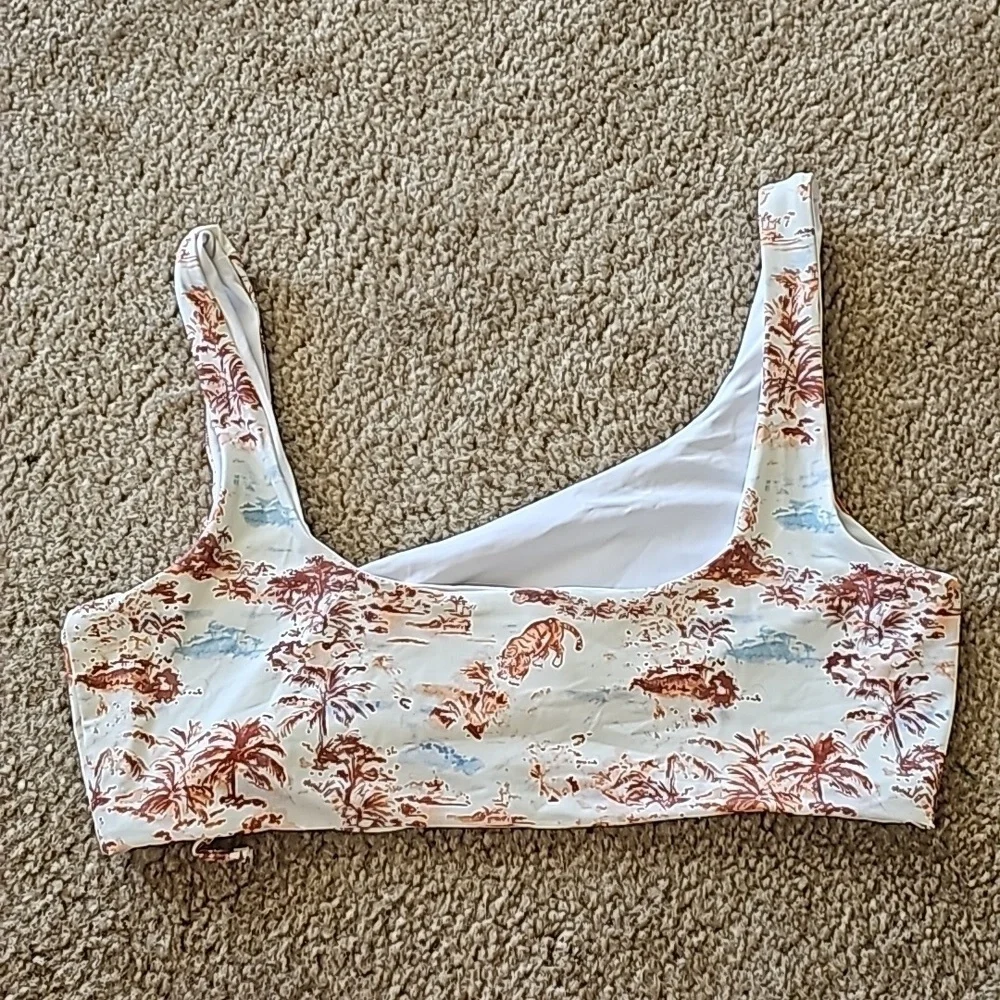 L Space Wilder Bikini Top Tropical Cream XL