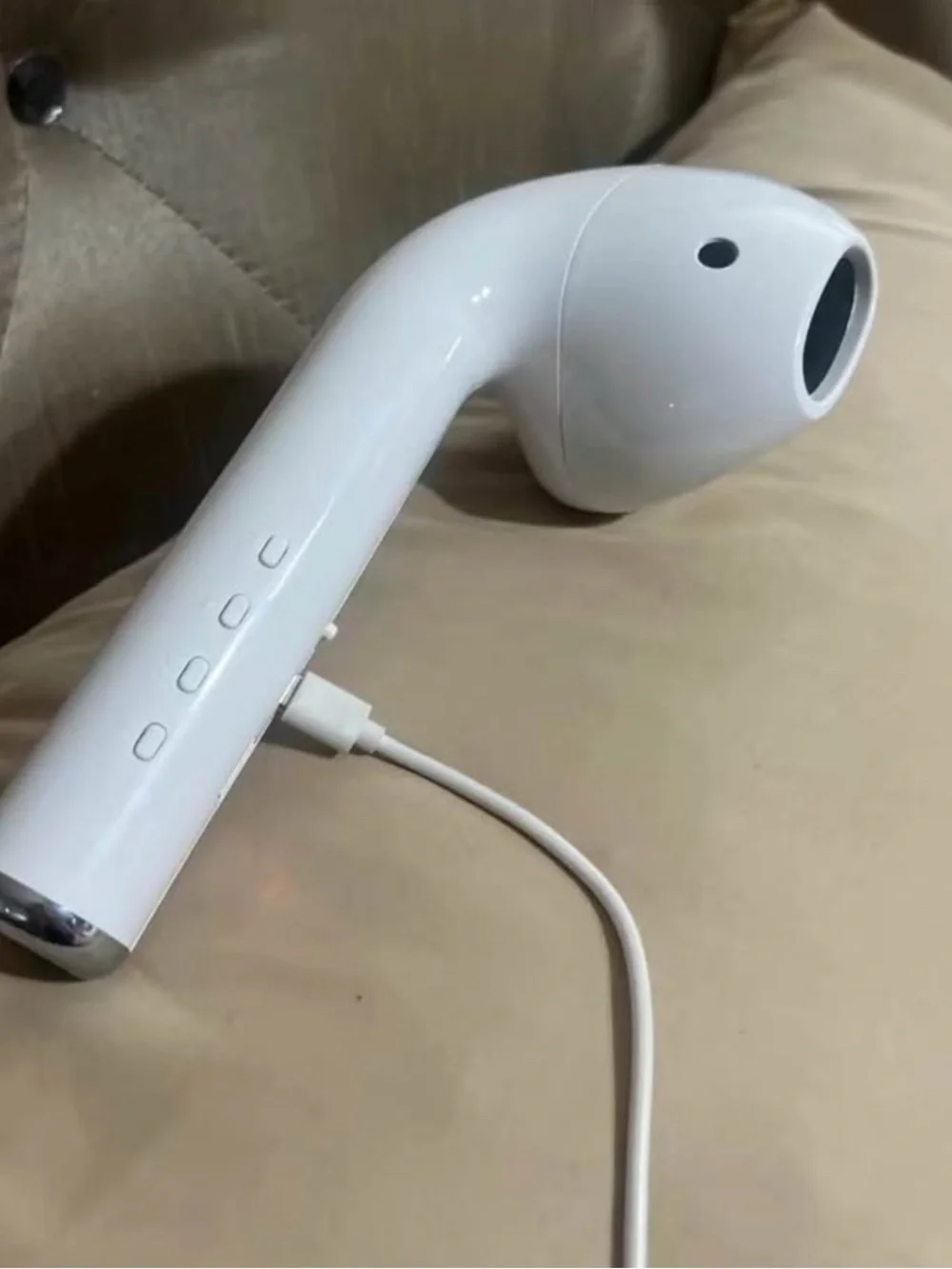 White Wireless Earbuds Box - Giant Headset Speaker