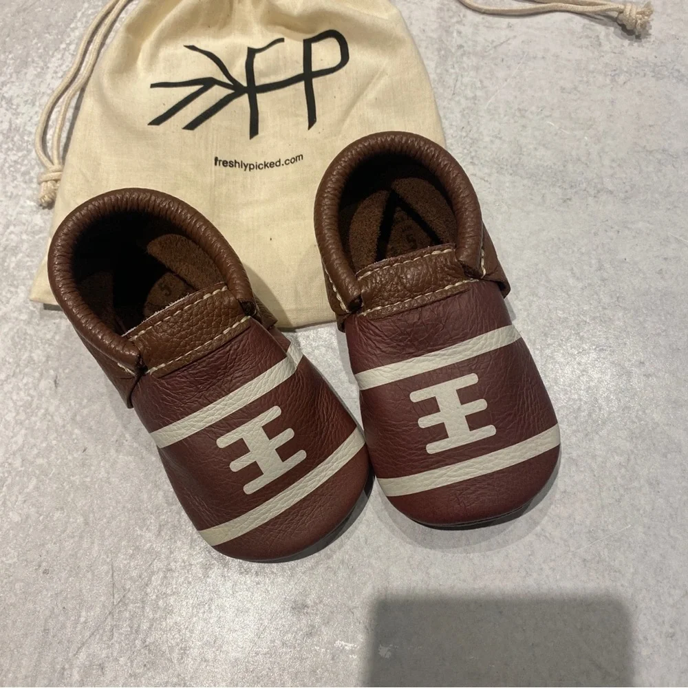 Freshly Picked || Touchdown City Shoe Mocs Football‎ Brown 5