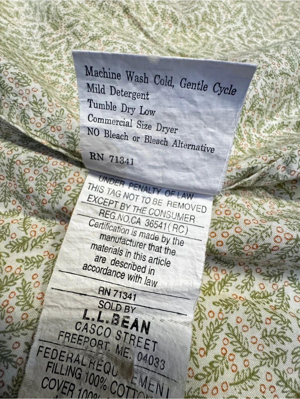 L.L. Bean bean vintage