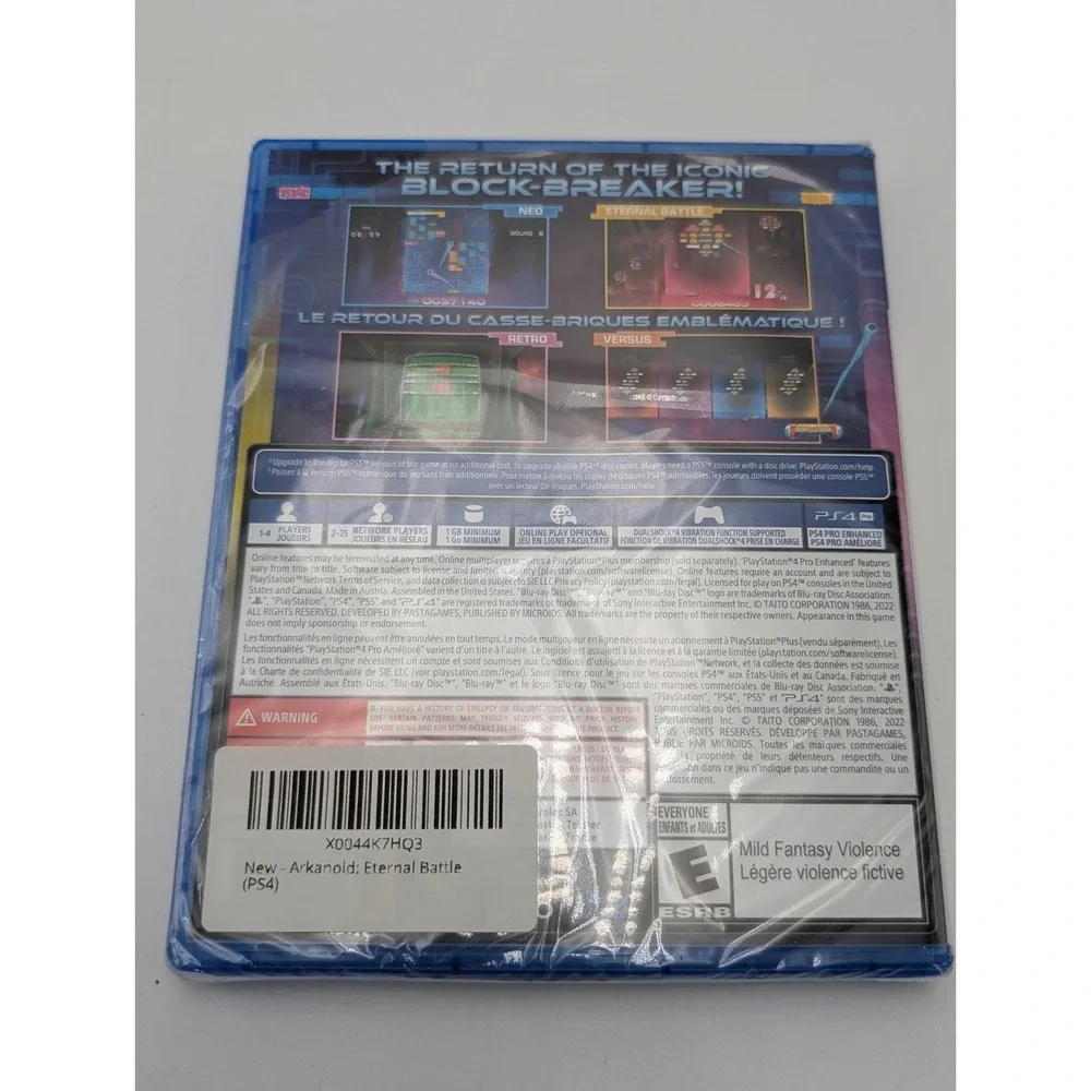 Arkanoid Eternal Battle [PlayStation 4] Ps4 Factory Sealed New‎ US Version