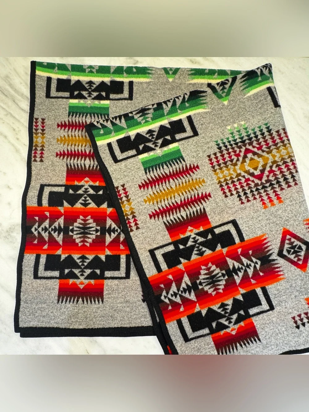 Vintage Pendleton Beaver State Wool Blend Blanket Native 71” x 59”