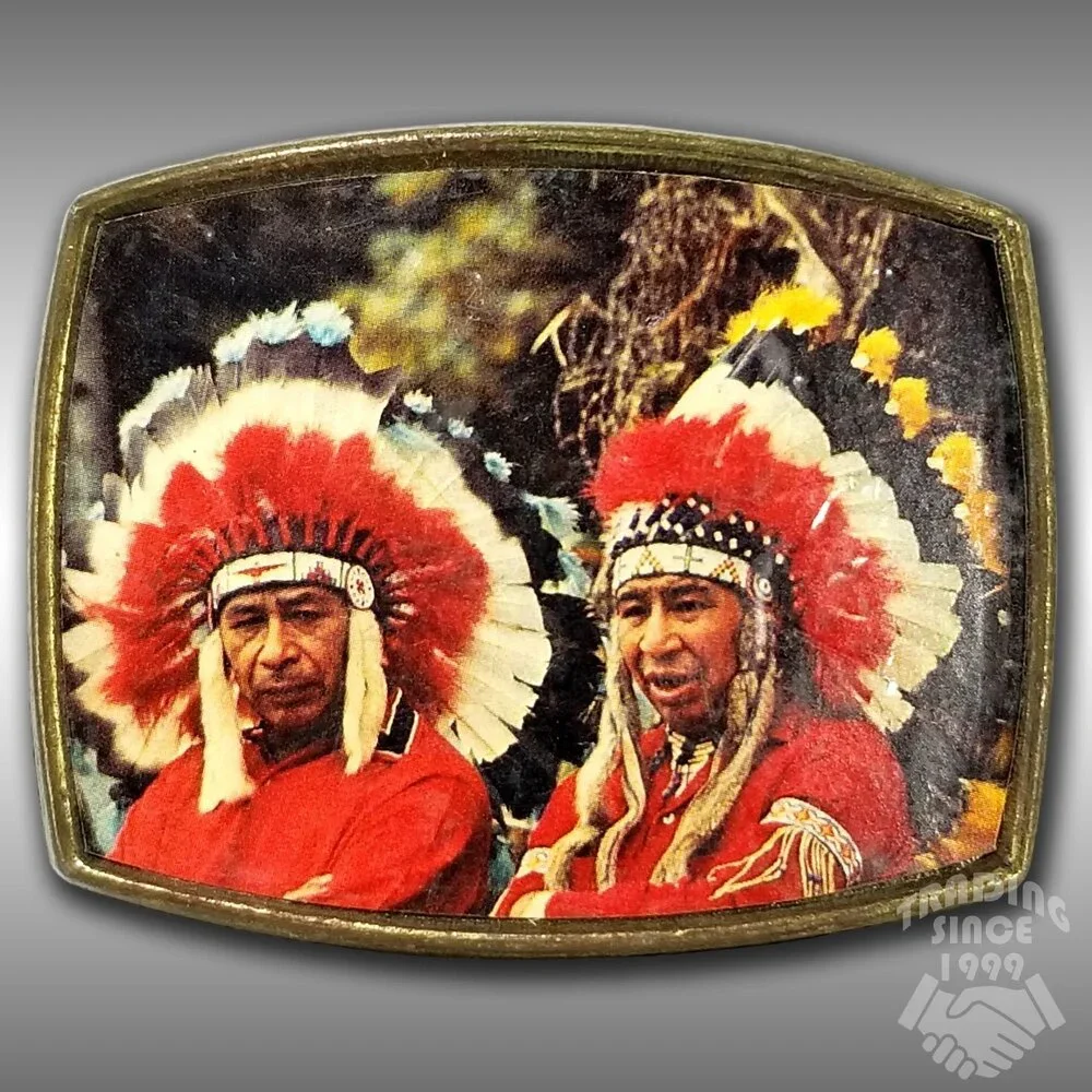 Belt Buckle Photograph Picture of Native American Indians‎ Southwest Western