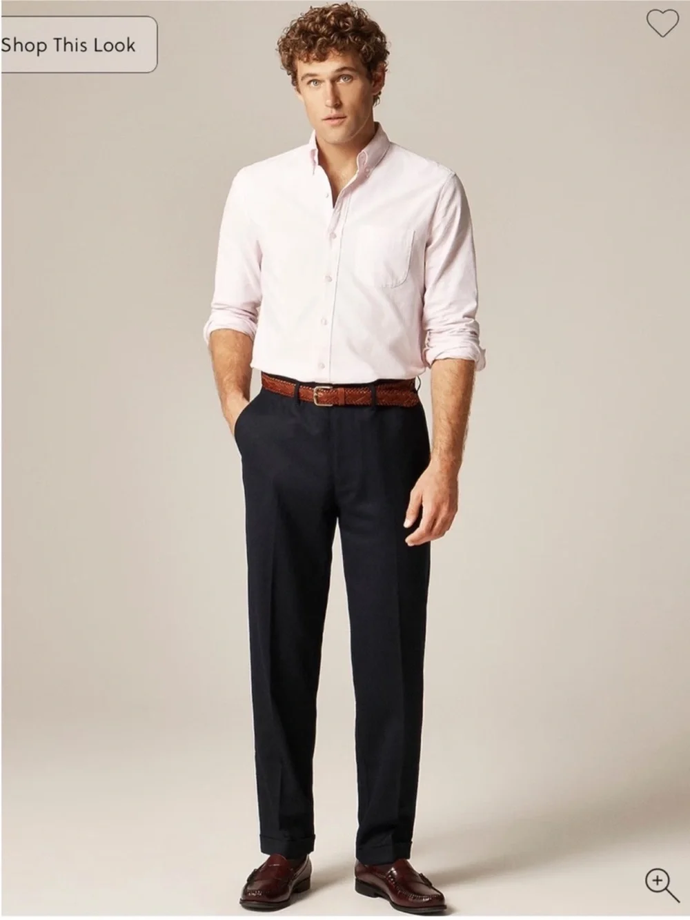 J.Crew Classic creased wool trouser 32/32