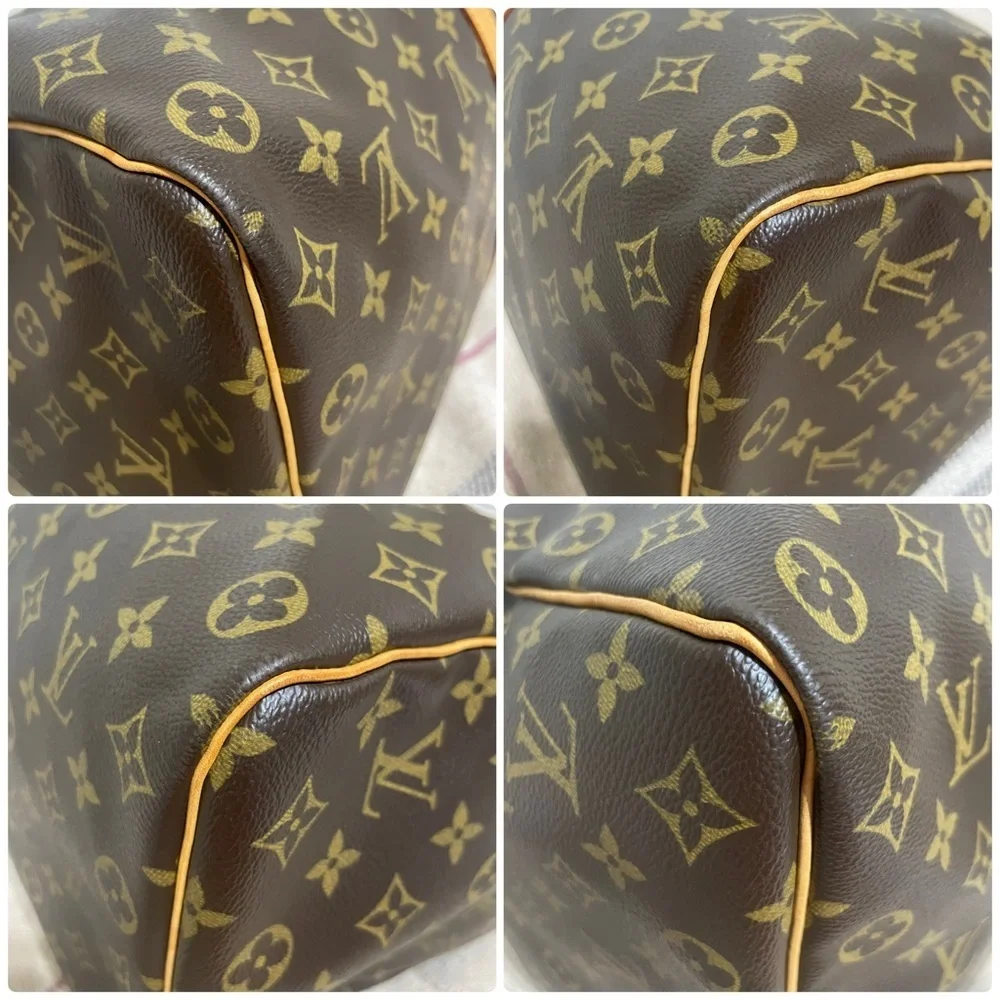 Louis Vuitton accents duffel marks