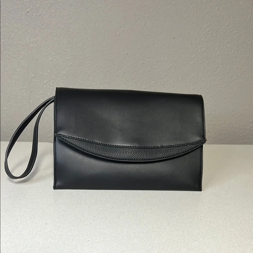 A New Day Sleek Black Clutch