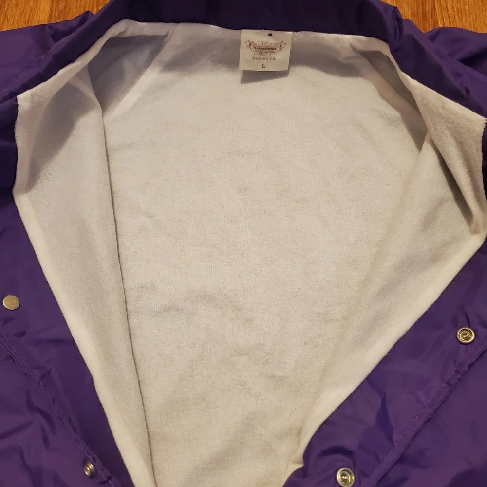 Vintage 90s Salty Dog‎ Surf Shop Jacket Adult Large Purple Daytona 1995