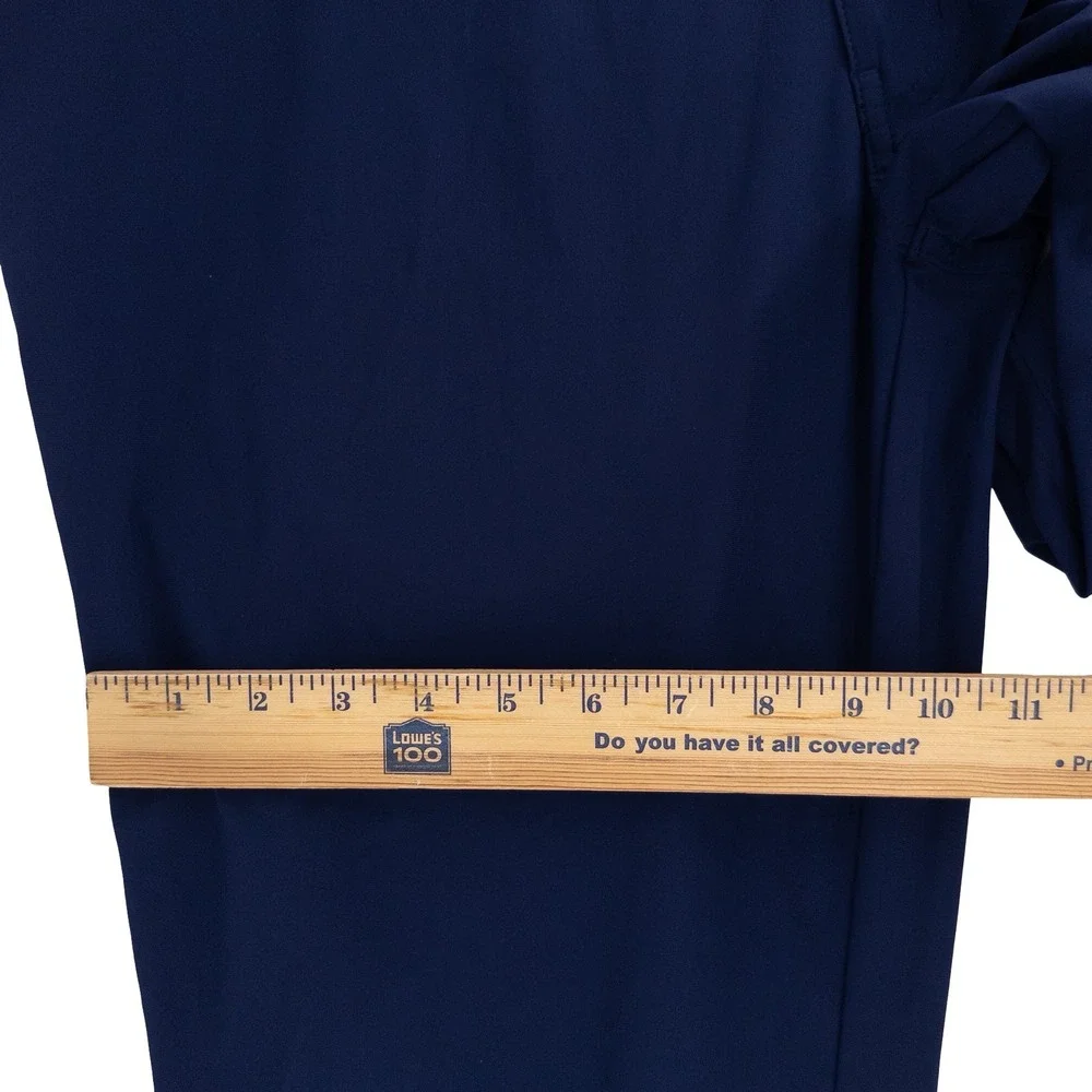 Peter Millar Mens 40x31 Bingham Performance Five-Pocket Pant Trousers Navy Blue