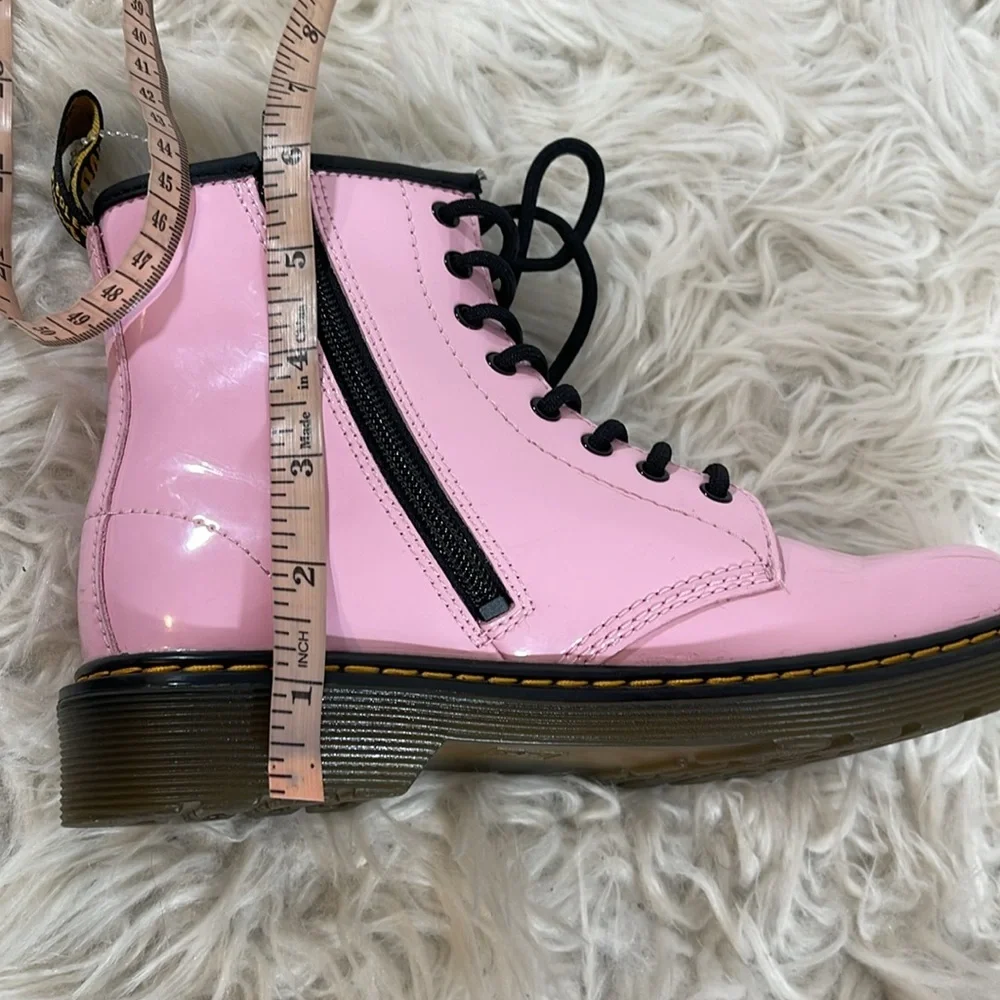 Dr. Martens 1460 8-Eye Patent Boot Toddler Pale Pink Size 3