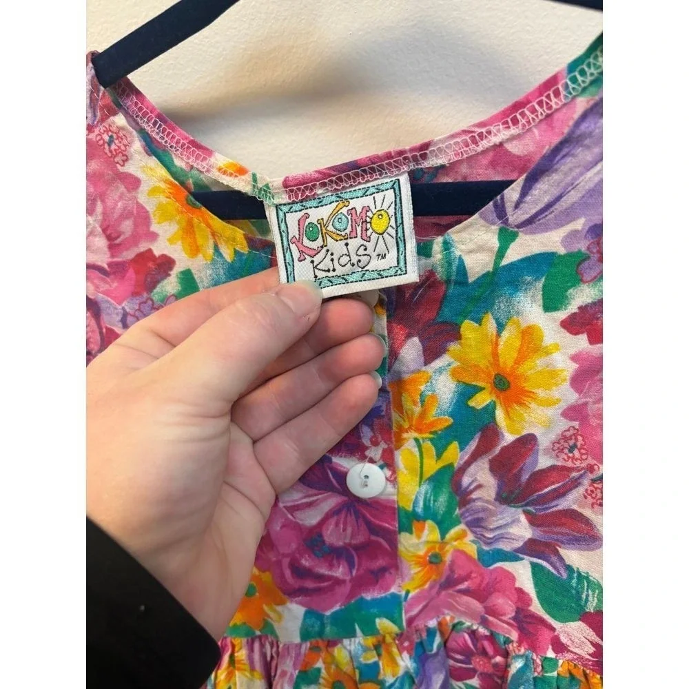Kokum Kids Dress Flower Dress Size 6