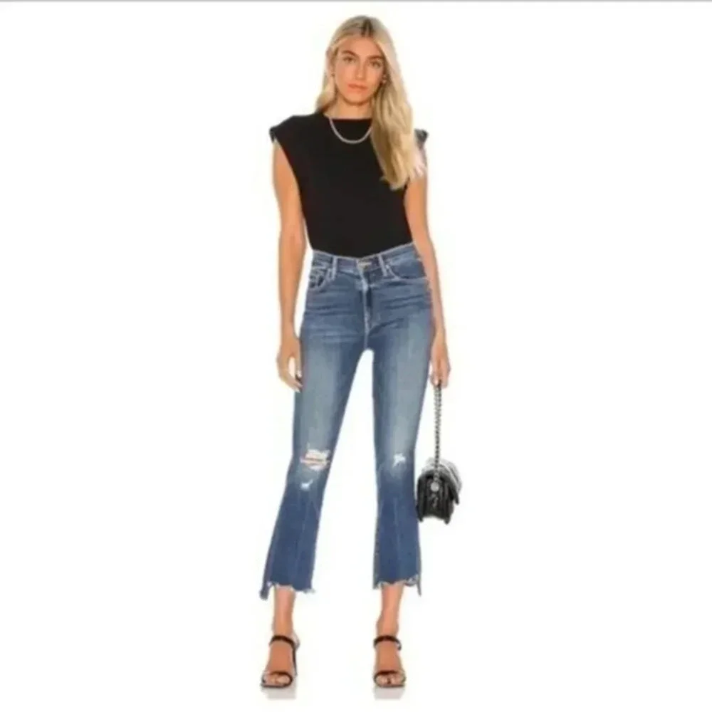 Mother The Insider Crop Step Chew in Dancing On Coals Size 25 B1563